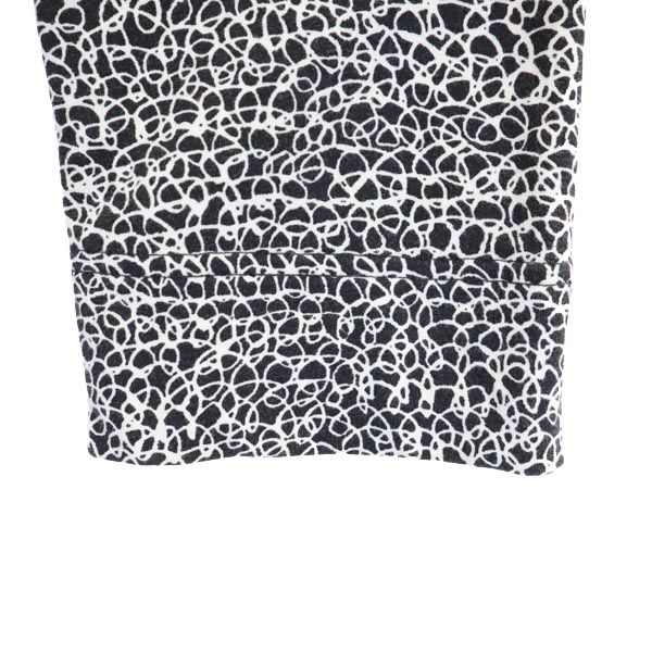 マリメッコ 総柄 7分袖 チュニック XS ブラック系 marimekko