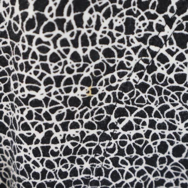マリメッコ 総柄 7分袖 チュニック XS ブラック系 marimekko