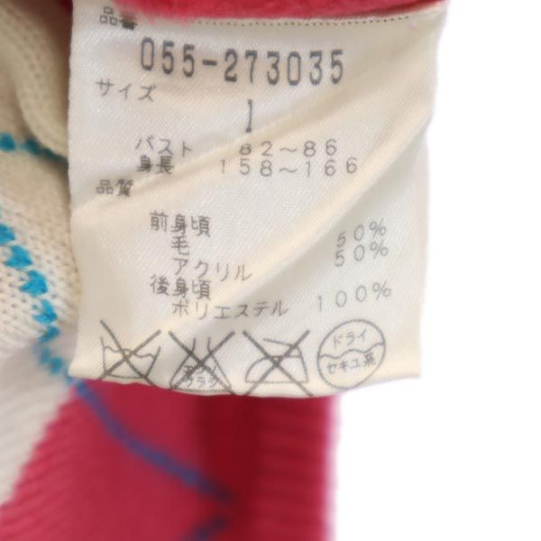 パーリーゲイツ アーガイル ゴルフ ジップアップ ニット ベスト 1