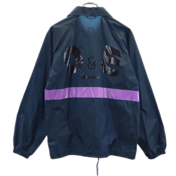 オッズアンドエンズ トーガ ナイロン バックプリント コーチジャケット ONE ネイビー Odds ＆ Ends TOGA メンズ オッズアンドエンズ トーガ ナイロン バックプリント コーチジャケット