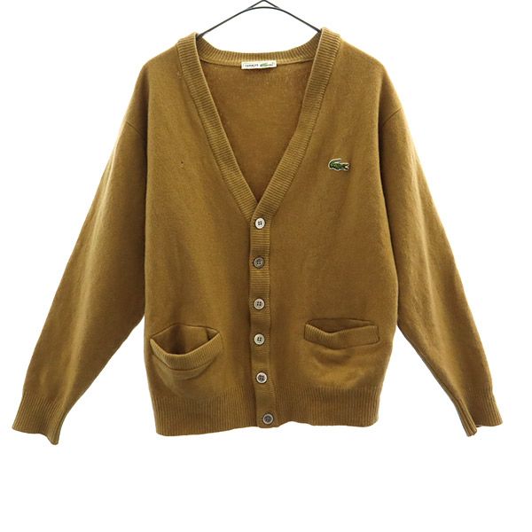 シュミーズラコステ ウール ワッペン 長袖 ニットカーディガン 2 ブラウン CHEMISE LACOSTE メンズの通販は 5,016円