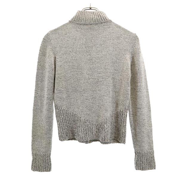 サルヴァトーレフェラガモ ウールブレンド 長袖 ニットジャケット XS グレー Salvatore Ferragamo ブルゾン カーディガン レディース_1