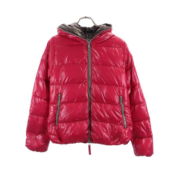 デュベティカ ナイロン 長袖 ダウンジャケット 42 ピンク系 DUVETICA フード レディース