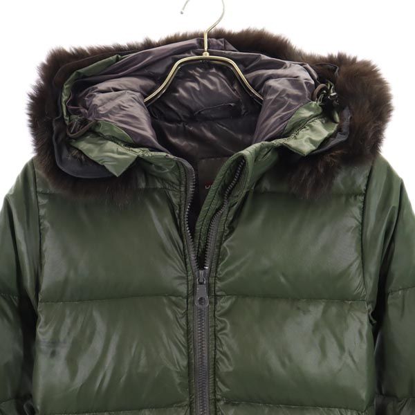 デュベティカ 長袖 ダウンジャケット 38 グリーン DUVETICA タヌキ  