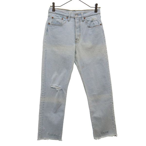 お歳暮 人気 オシャレ 501 リーバイス スキニーデニムパンツ ボタン Levi's ブルー W26 パンツ