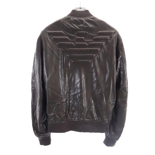 【期間限定値下】ARMANI JEANS アルマーニジーンズ　ファージャケット アルマーニジーンズ 裏フェイクファー ジップジャケット 48 ブラック系