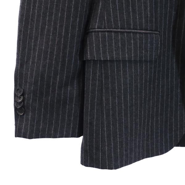ボス ウール ストライプ柄 スーツ 上下 セットアップ 34R グレー系