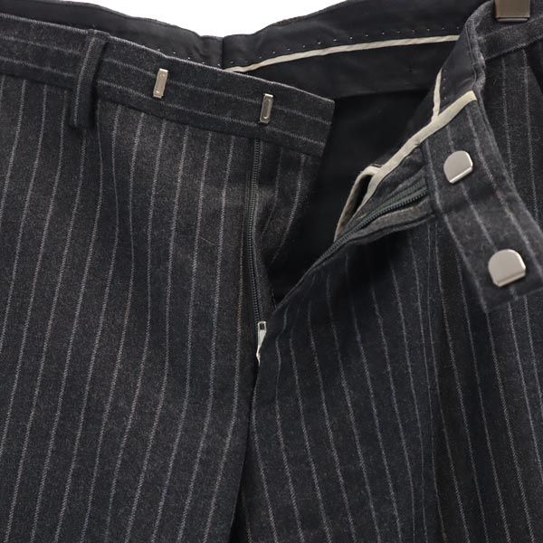 ボス ウール ストライプ柄 スーツ 上下 セットアップ 34R グレー系