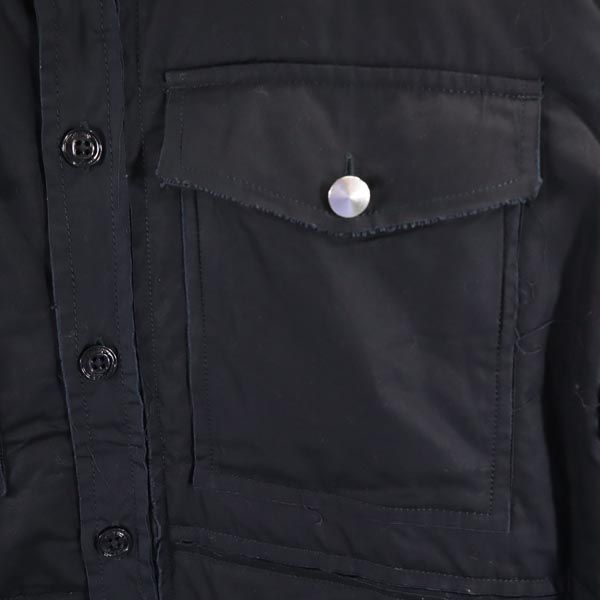 未使用 ディーゼル 2WAY バックプリント シャツ ジャケット S ブラック系 DIESEL メンズ_5