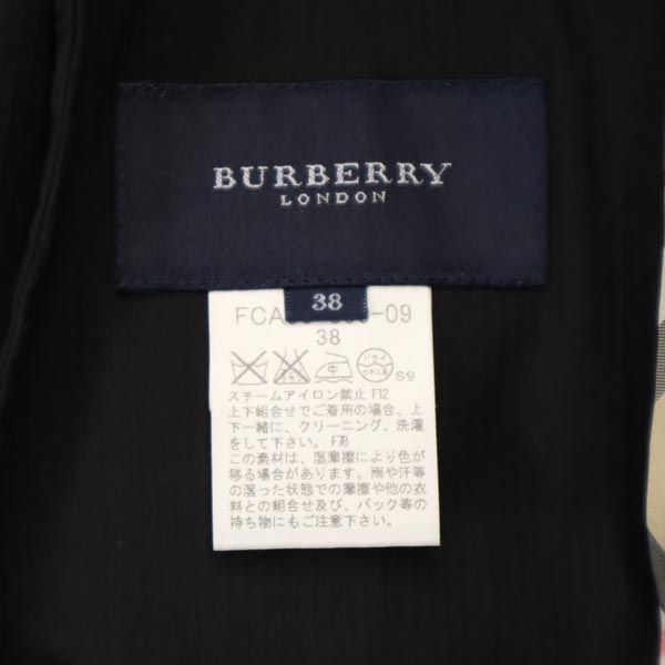 バーバリー 日本製 テーラードジャケット 38 ブラック BURBERRY