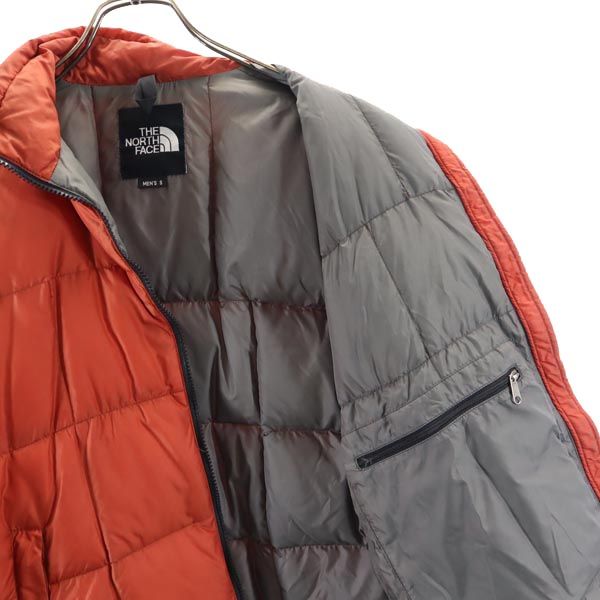 ノースフェイス ND18100 アウトドア 長袖 ナイロン ダウンジャケット S レッド系 THE NORTH FACE ロゴ メンズ ノースフェイス ND18100 アウトドア 長袖 ナイロン ダウン