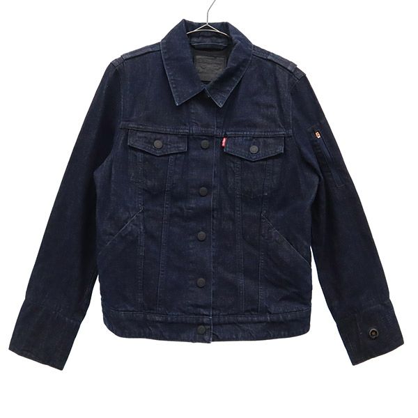ゆう様限定 リーバイスデニムジャケット リーバイス デニムジャケット S ネイビー Levi's JACQUARD