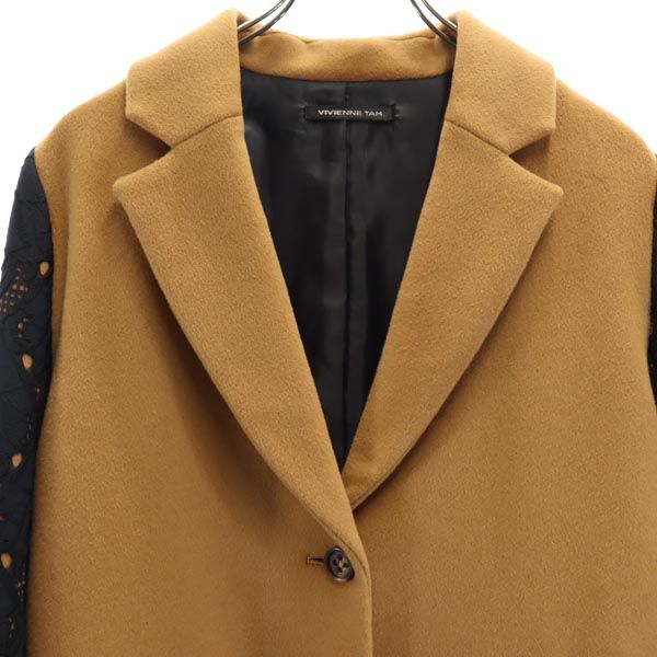 ヴィヴィアンタム 日本製 長袖 ウールジャケット 1 ブラウン系