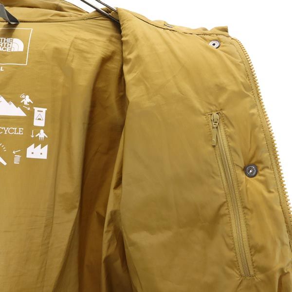 ノースフェイス NYW81931 アウトドア 長袖 フード 中綿ジャケット L ブラウン系 THE NORTH FACE ロゴ レディース_6