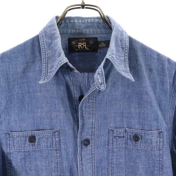 RRL(ダブルアールエル) デニムシャツ インディゴ サイズ SIZE 1