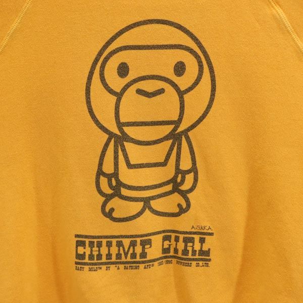 ＡＰＥ エイプ　マイロ　CHIMP GIRL スウェット サイズＬ　美品 APE エイプ マイロ CHIMP GIRL スウェット サイズL 美品