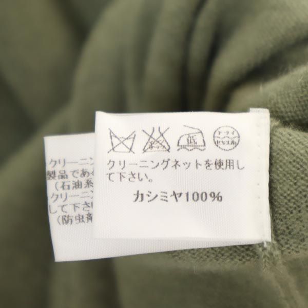 イッセイミヤケ カシミヤ100％ 長袖 ニット L モスグリーン ISSEY