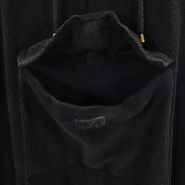 フェンディ イタリア製 長袖 フリース パーカー 50 ブラック系 FENDI