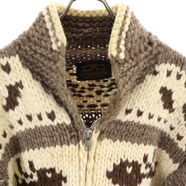 WHITES VILLE ホワイツビル レタードワッペン ウール ニット バー