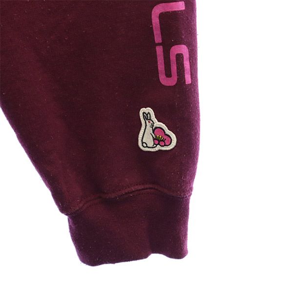 エフアールツー プリント 長袖 スウェットパーカー M レッド FR2  