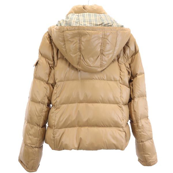 バーバリーブルーレーベル 三陽商会 ダウンジャケット 38 ベージュ系