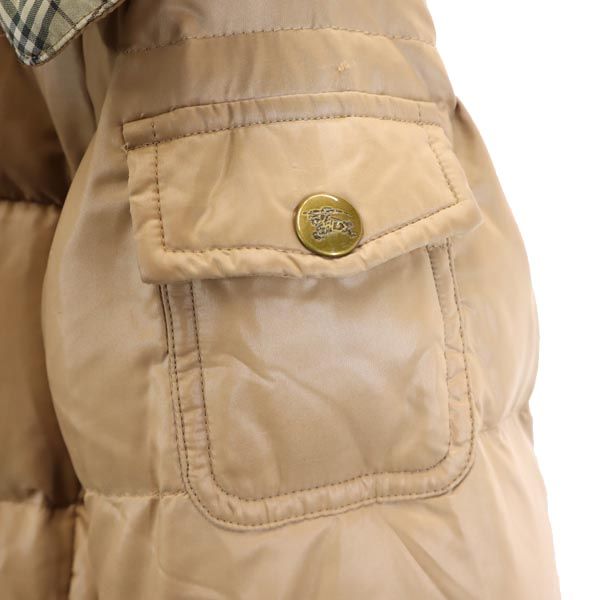 バーバリーブルーレーベル 三陽商会 ダウンジャケット 38 ベージュ系