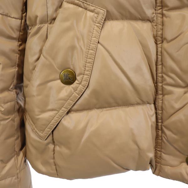 バーバリーブルーレーベル 三陽商会 ダウンジャケット 38 ベージュ系