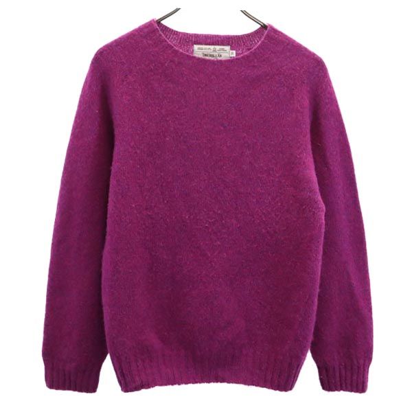 インバーアラン 英国製 長袖 セーター 38 パープル系 INVERALLAN ニット レディース