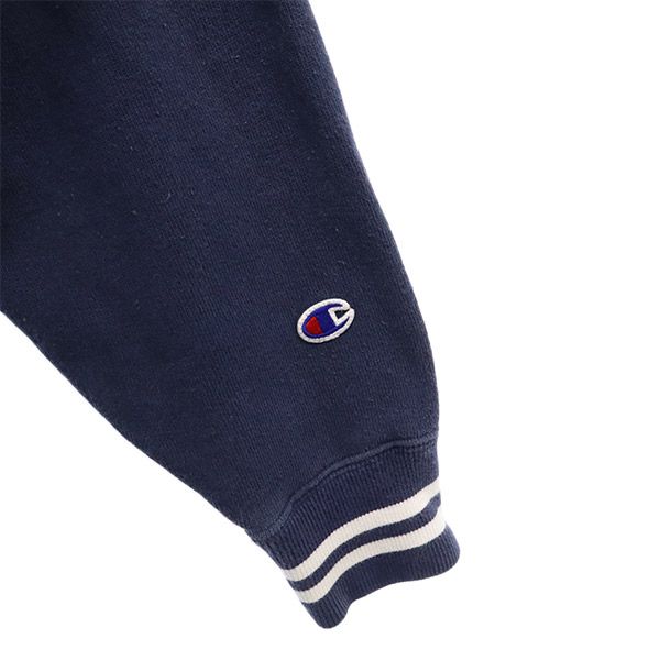 美品 champion 青単復刻 刺繍ロゴ リバースウィーブ 霜降り 青単色タグ復刻 Champion チャンピオン リバースウィーブ
