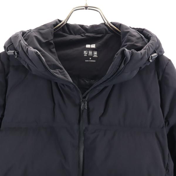 ユニクロ シームレス ダウンパーカー M ブラック UNIQLO レディースの