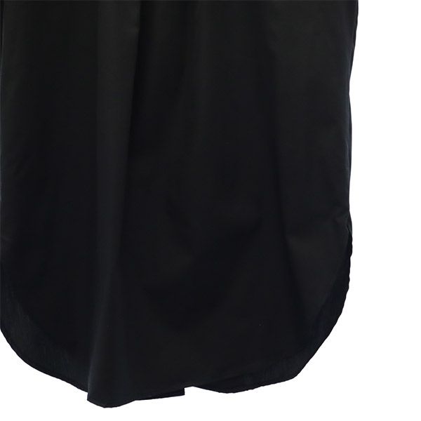 セン 長袖 ノーカラーシャツ M ブラック Cen. レディース セン 長袖 ノーカラーシャツ M ブラック Cen. レディース