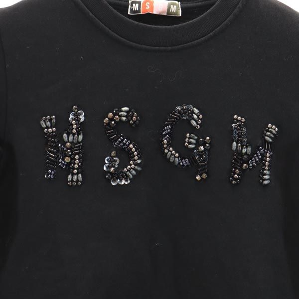 エムエスジーエム イタリア製 長袖 トレーナー ブラック系 MSGM スウェット キッズ_5