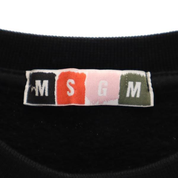 エムエスジーエム イタリア製 長袖 トレーナー ブラック系 MSGM スウェット キッズ_6