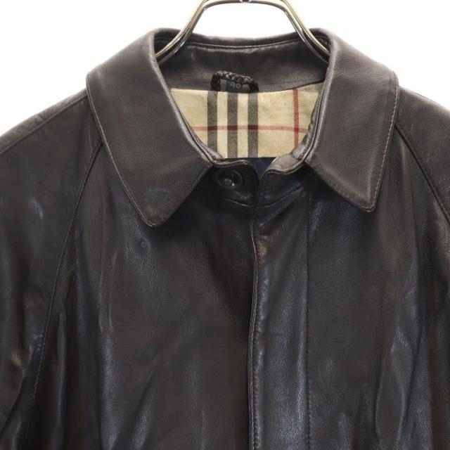 バーバリー レザーコート ブラック系 BURBERRY メンズ_2