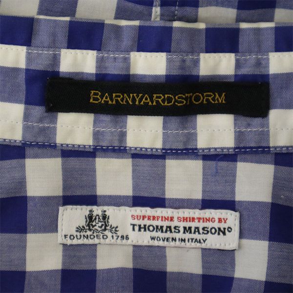 BARNYARDSTORM×THOMAS MASON *ギンガムチェックシャツ＊トーマス 