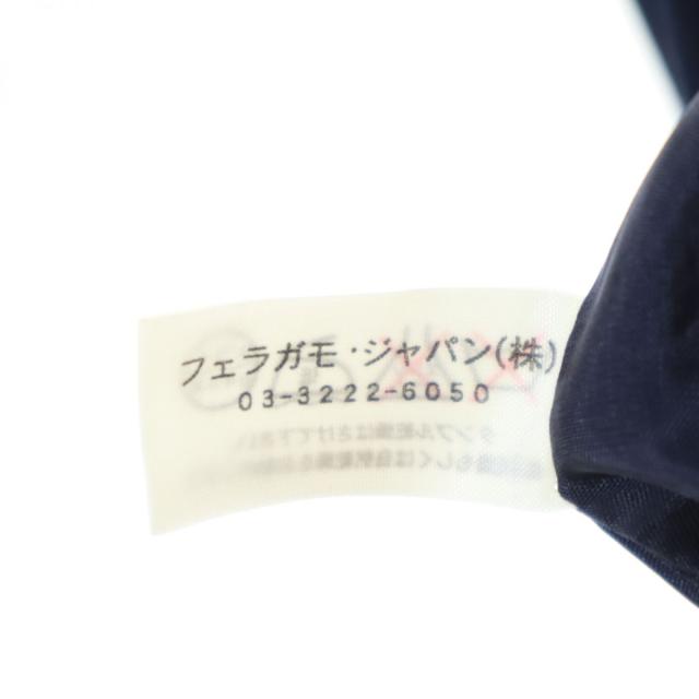 サルヴァトーレフェラガモ イタリア製 ウールコート US 6 ネイビー