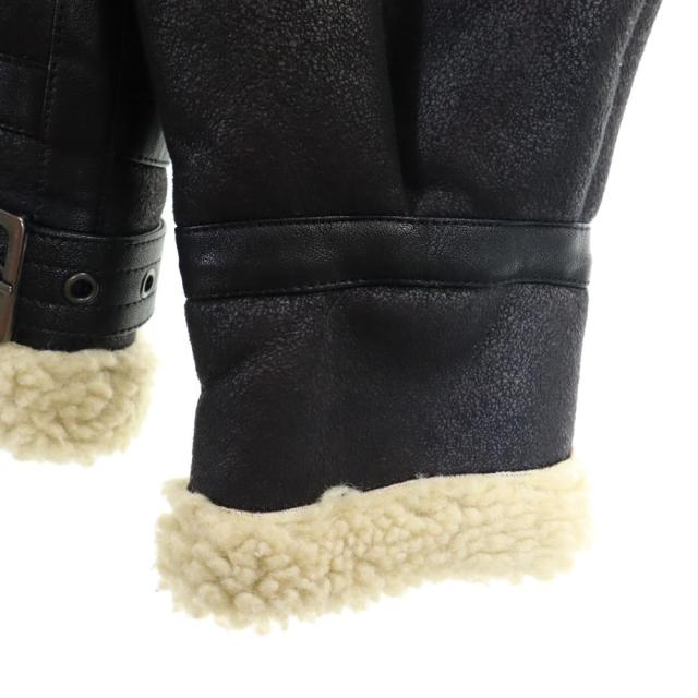 アルファインダストリーズ 長袖 ボア フライトジャケット M ブラック ALPHA INDUSTRIES INC メンズ_3