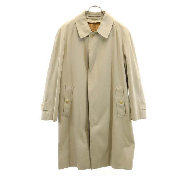 バーバリーズ 80s 英国製 ヴィンテージ 長袖 ライナー付き ステンカラーコート ベージュ系 Burberrys メンズ