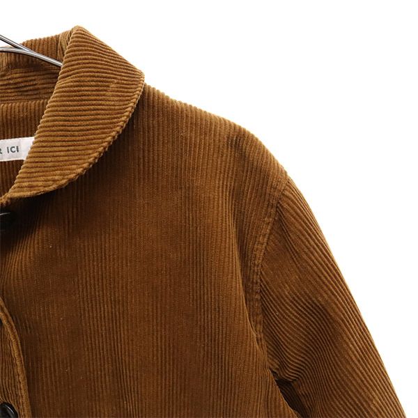 パーリッシィ 2018年製 コーデュロイジャケット F ブラウン PAR ICI 