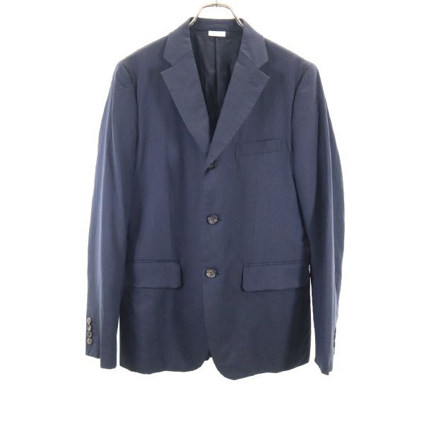 コムデギャルソンオムドゥ 2018年 日本製 ストライプ柄 ウールブレンド テーラードジャケット M COMME des GARCONS HOMME DEUX メンズ