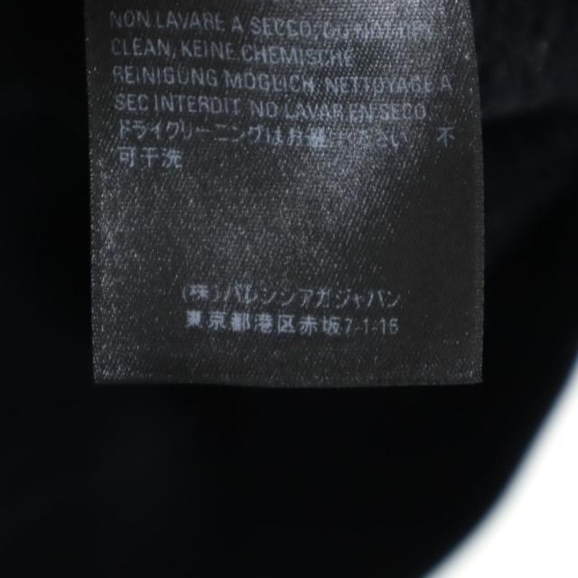 バレンシアガ 長袖 スウェットパーカー XS ブラック BALENCIAGA フード 裏起毛 レディース_9