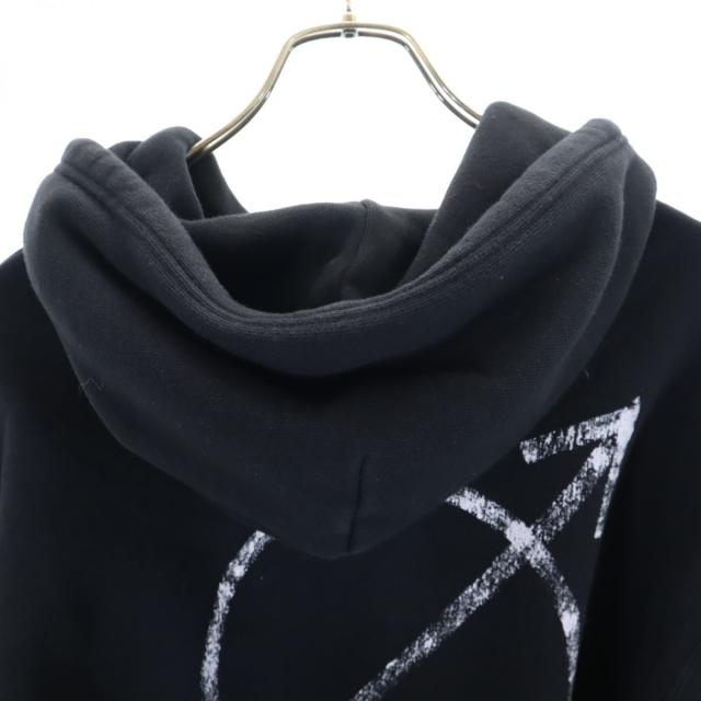 バレンシアガ 長袖 スウェットパーカー XS ブラック BALENCIAGA フード 裏起毛 レディース_3