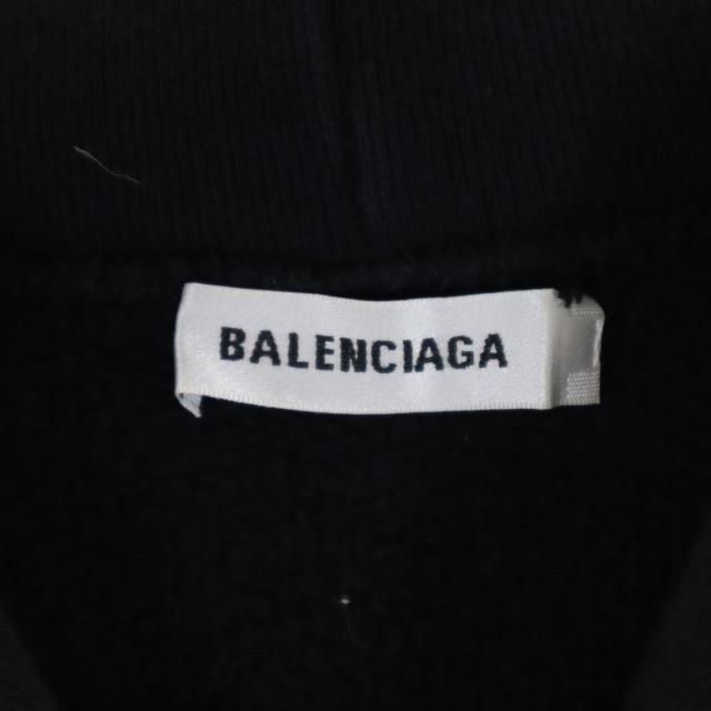 バレンシアガ 長袖 スウェットパーカー XS ブラック BALENCIAGA フード