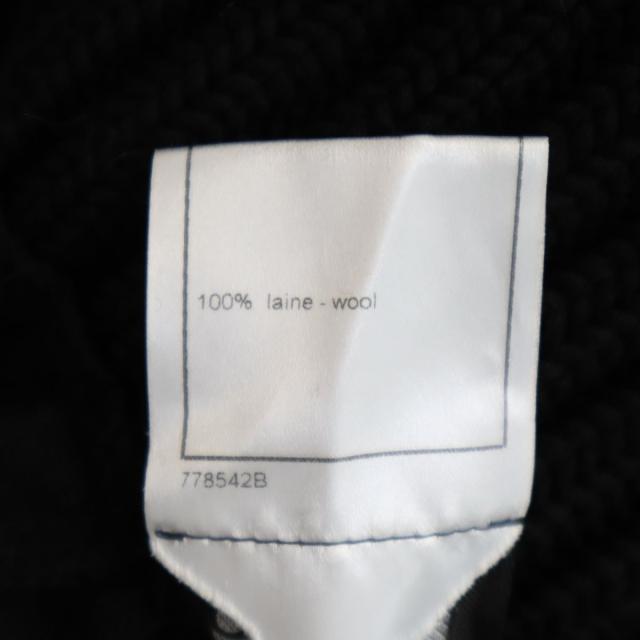 シャネル ノースリーブ タートルネック ニットベスト 38 ブラック CHANEL レディース_8