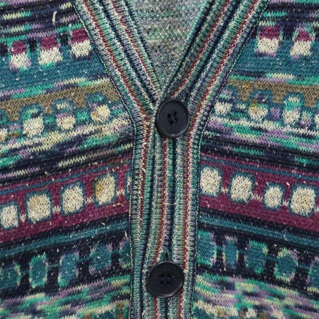 古着 Missoni ミッソーニ イタリア製 長袖 ニットカーディガン 古着 Missoni ミッソーニ イタリア製 長袖 ニットカーディガン