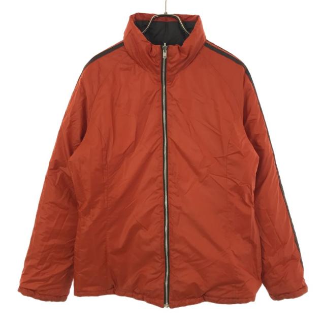 adidas アディダス　中綿ジャケット　リバーシブル サイズM アディダス リバーシブル 中綿ジャケット M グレー×オレンジ adidas
