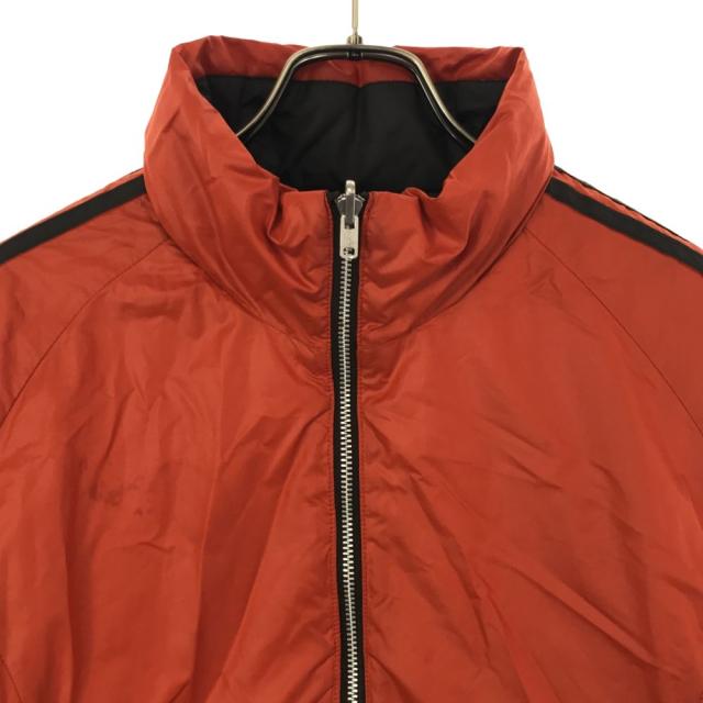 アディダス リバーシブル 中綿ジャケット M グレー×オレンジ adidas