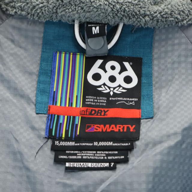 シックスエイトシックス スノーボード ジャケット M ブルー系 686