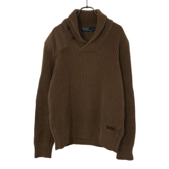ポロバイラルフローレン 長袖 セーター M ブラウン Polo by Ralph Lauren ニット メンズの通販は