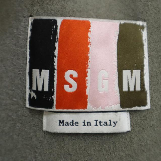 エムエスジーエム イタリア製 コート 44 ネイビー MSGM 裏起毛 フード メンズ_8